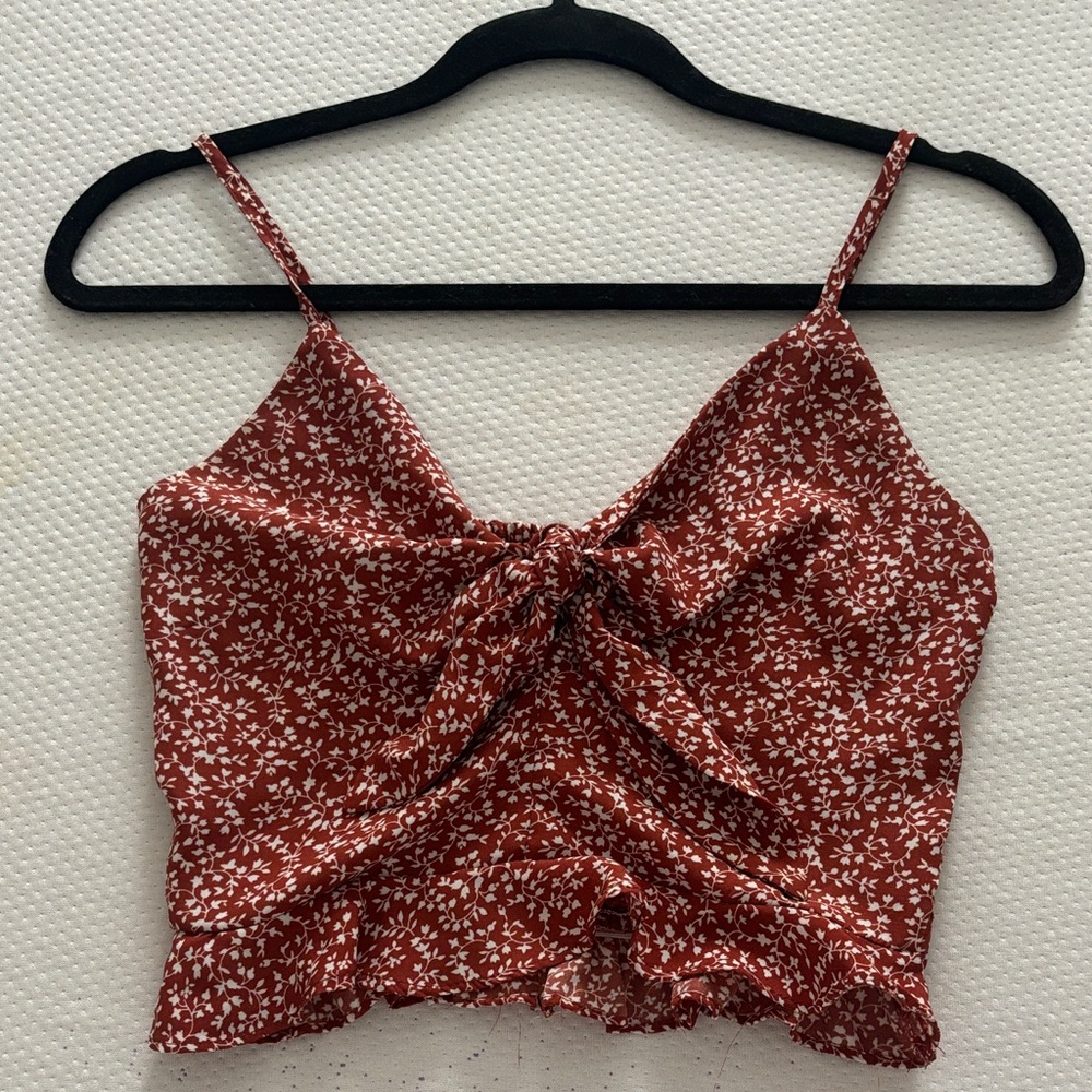 Princess Polly Red Floral Camisole